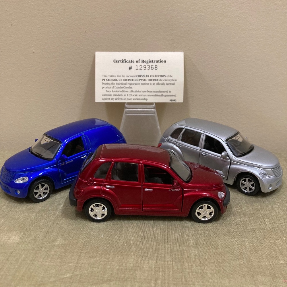 NWT Chrysler Collection PT Cruiser, GT Cruiser, Panel Cruiser,  1:39 sca…
